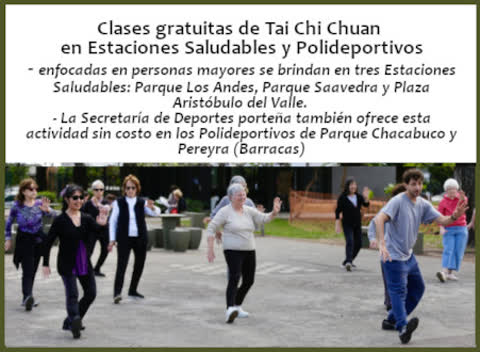 Tai Chi Chuan gratuito — Estaciones Saludables (60+)