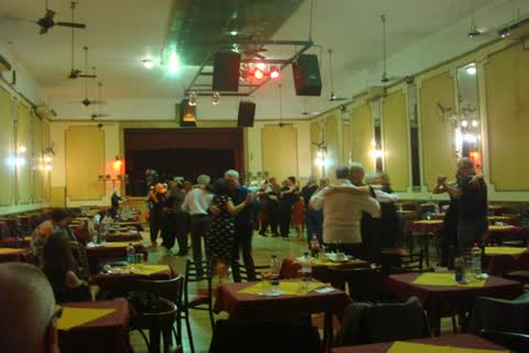 Tango at a milonga